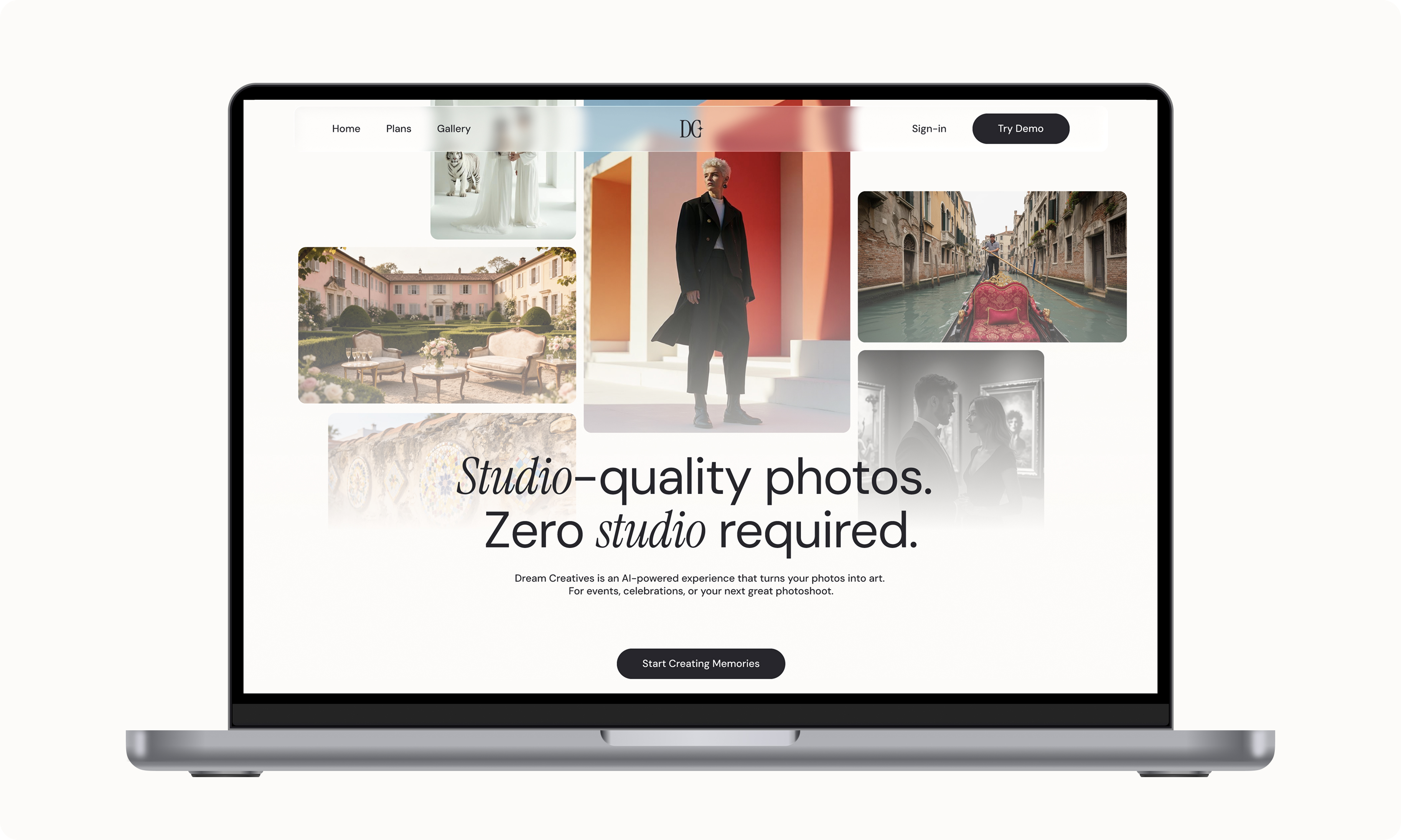 Final Dream Creatives homepage preview