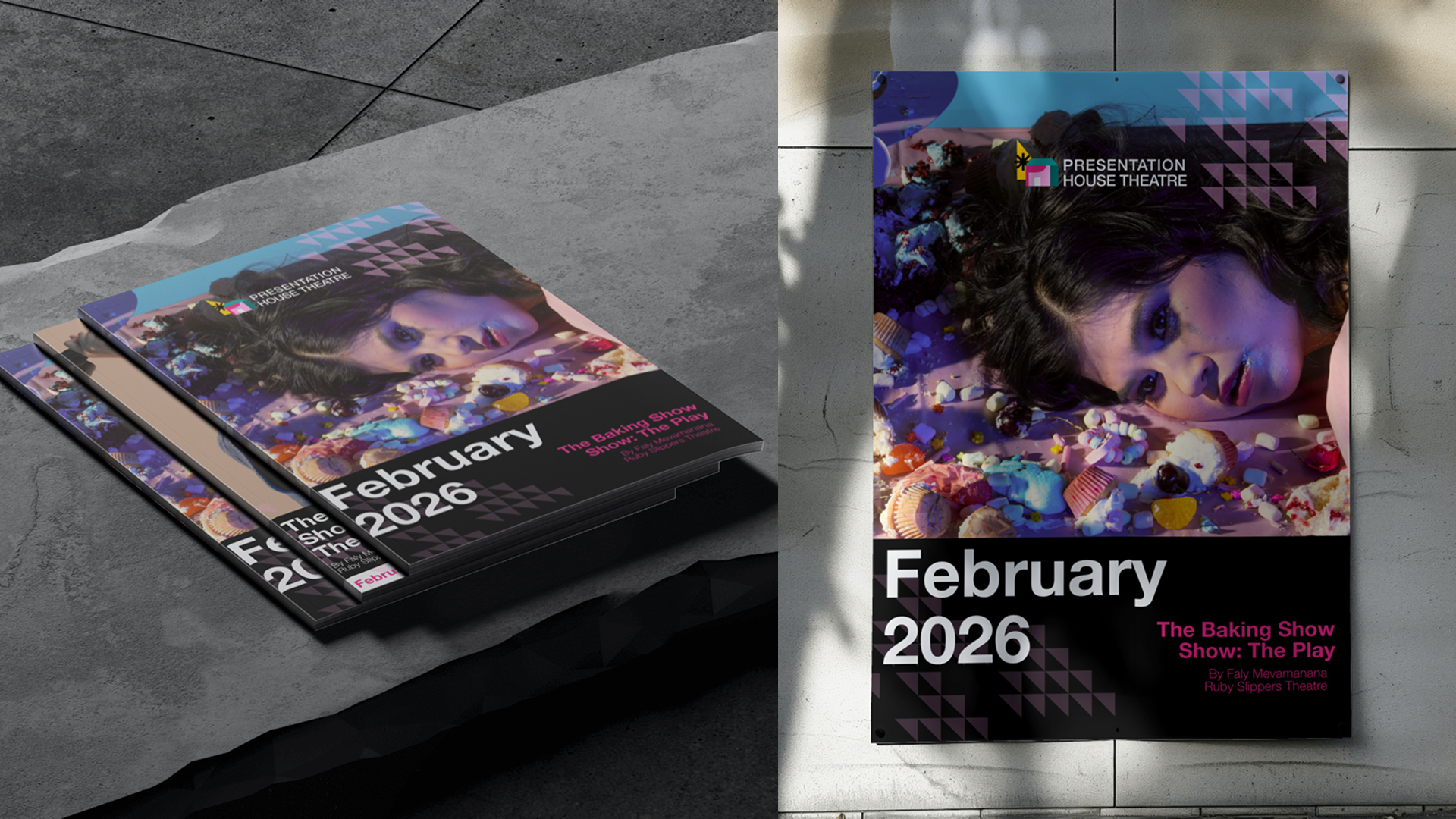 Presentation House Theatre poster mockups.