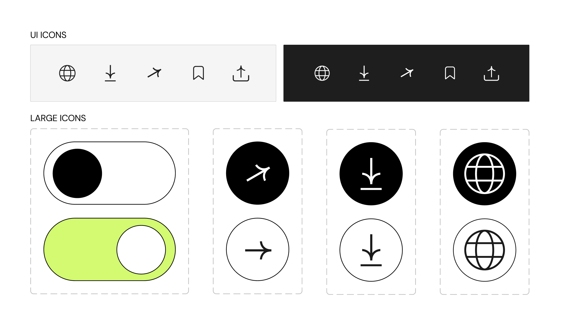 CO&middot;LAB icon set: UI and navigation icons in the brand line style.
